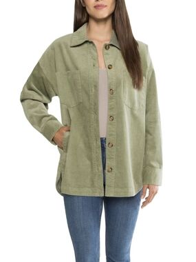 Matty M Green Corduroy Shirt Jacket - XXL